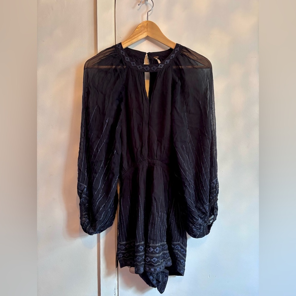 Free People Beaded Romper size XS